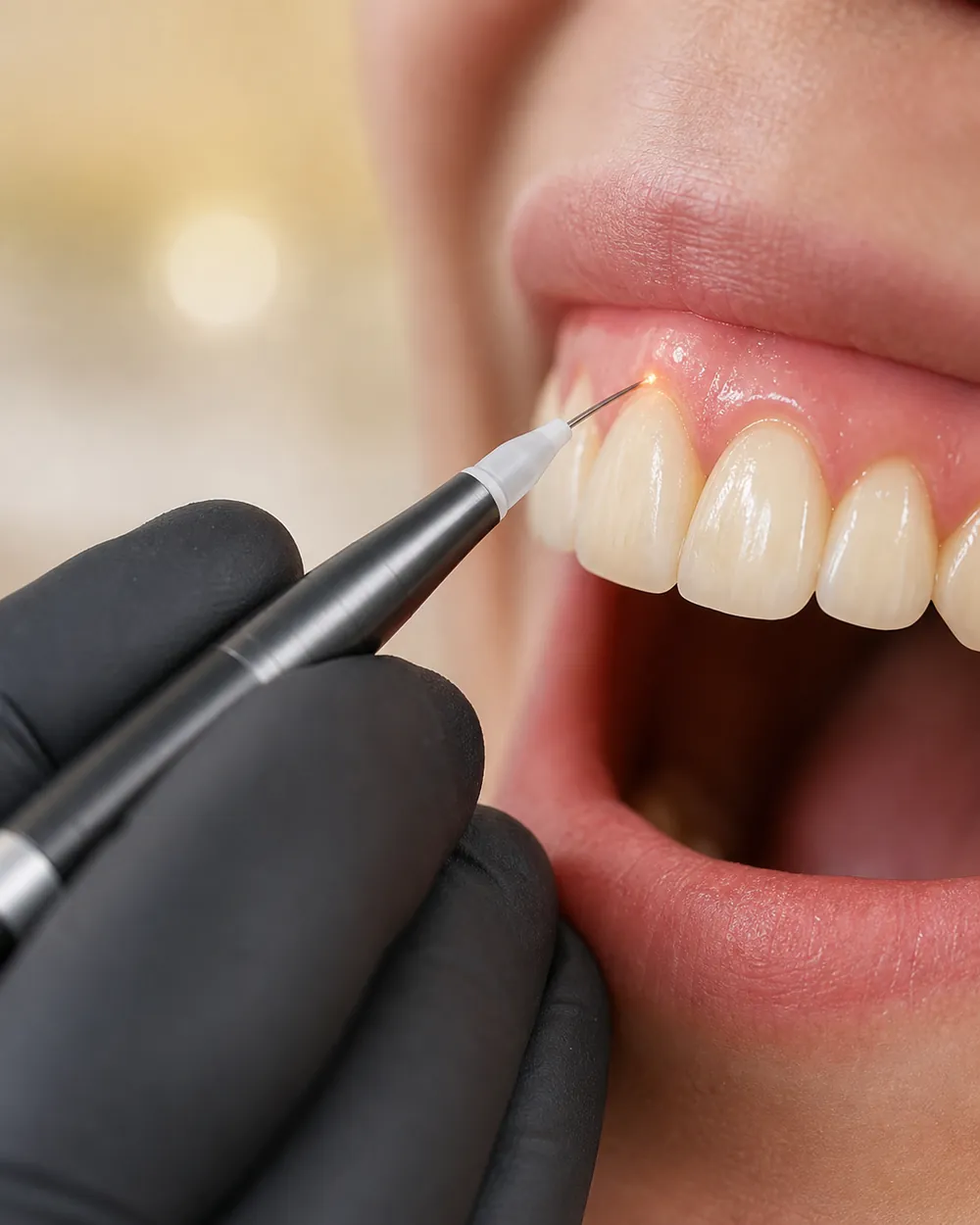 Soft-tissue dental laser used for gentle gum care in Brooklyn