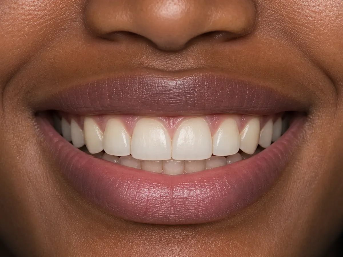 Composite bonding after: an even, natural front smile