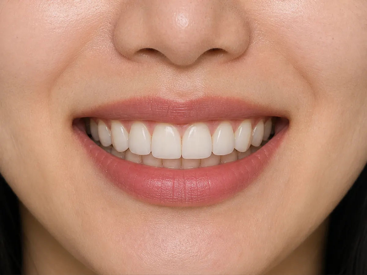 Porcelain veneers after: a bright, natural-looking smile