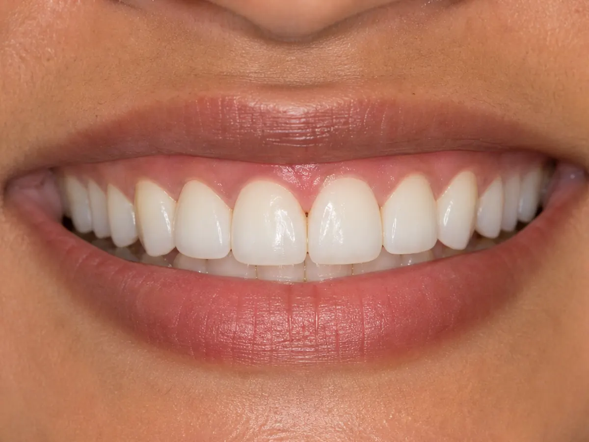 Gum reshaping and veneers after: a balanced gum line and even smile